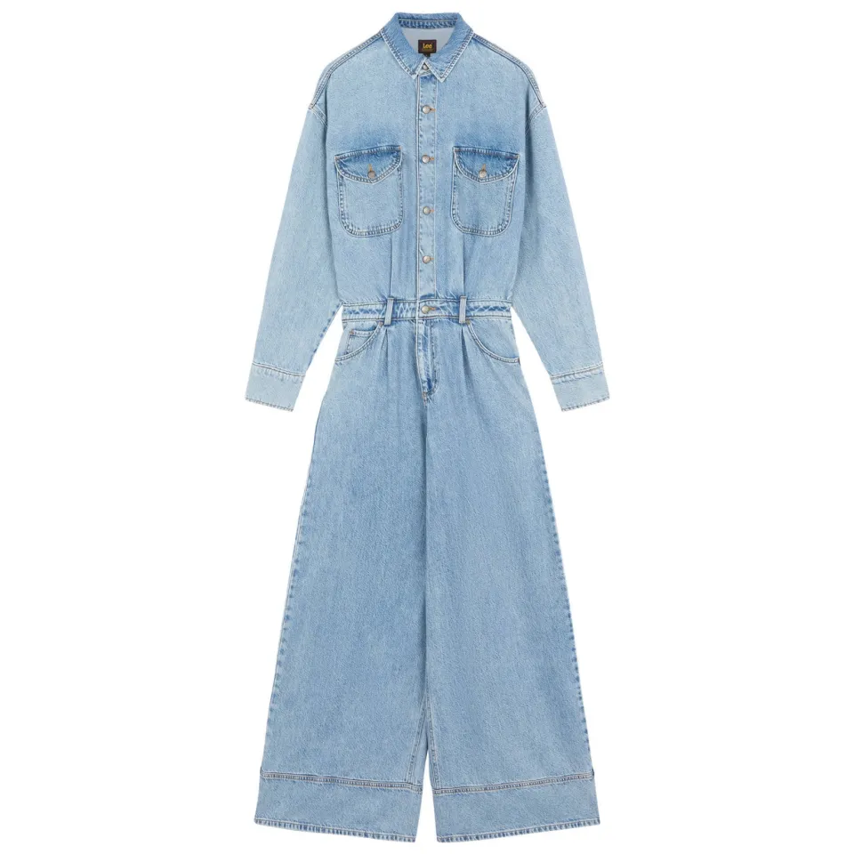 Lee denim jumpsuit lichtblauw, foto 2