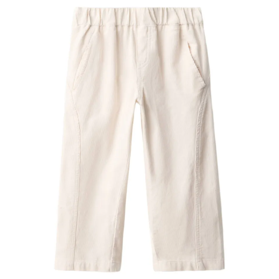 Mango Kids corduroy broek ecru, foto 2