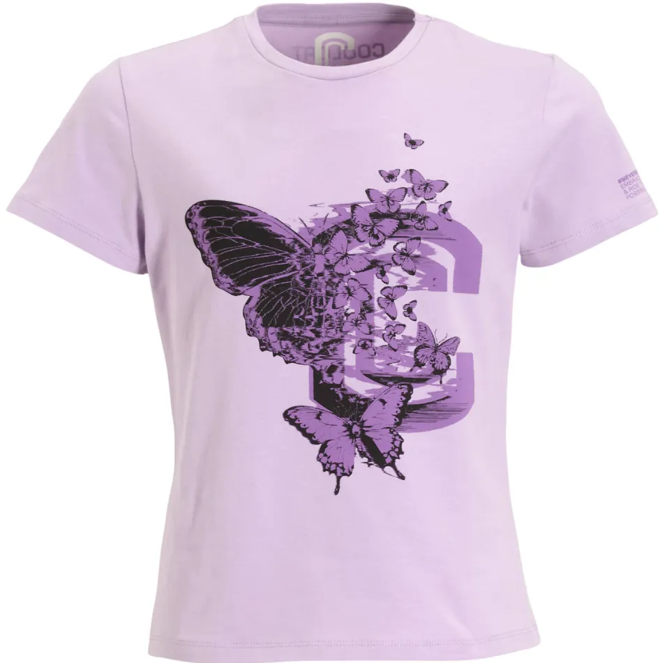 Coolcat Tisah t-shirt met vlinderprint lila, foto 2