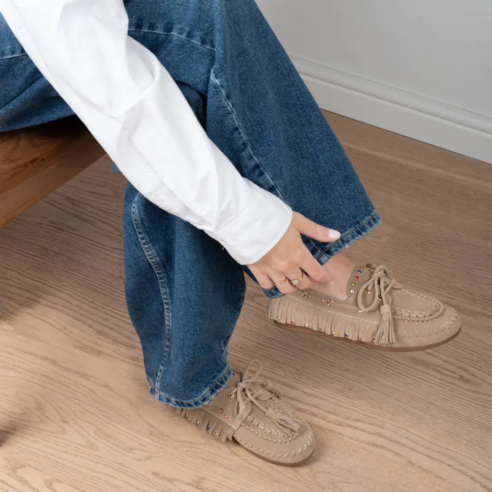 Haboob Yara suède bootschoenen - beige, foto 6