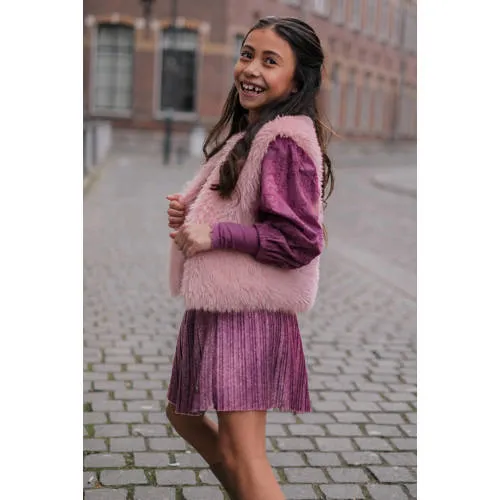 Like Flo blousetop met borduursels paars, foto 3
