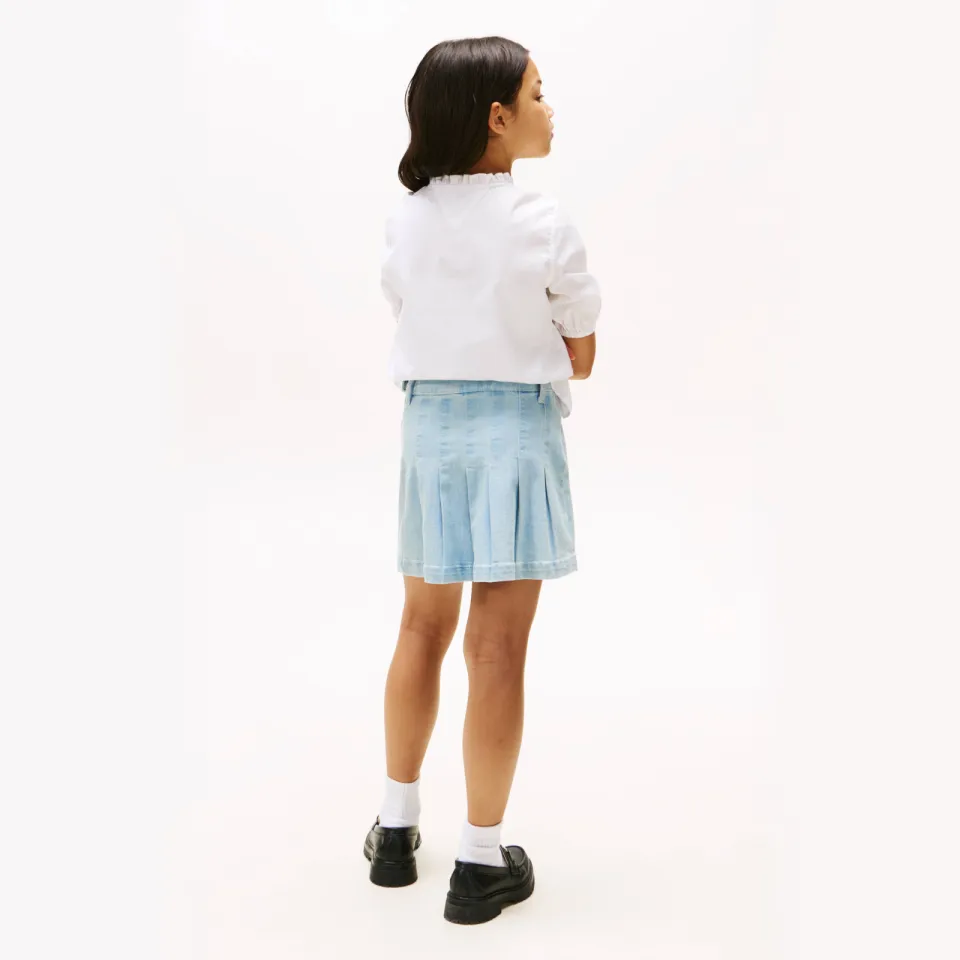 Tommy Hilfiger denim korte rok lichtblauw, foto 3