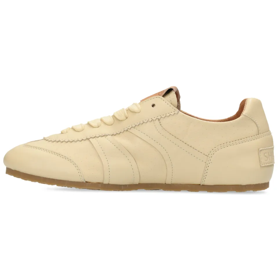 Shabbies Amsterdam Ciska Base leren sneakers lichtgeel pastel yellow, foto 2