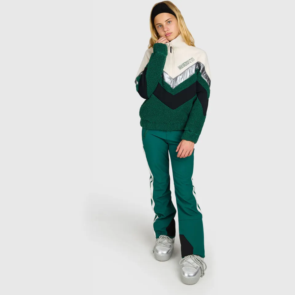 Brunotti Sandy fleece sweater - groen, foto 3