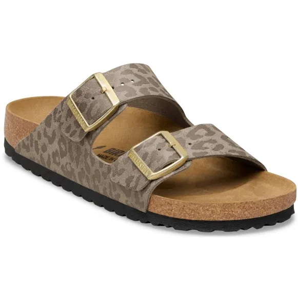 Birkenstock Arizona sandaal taupe Bruin