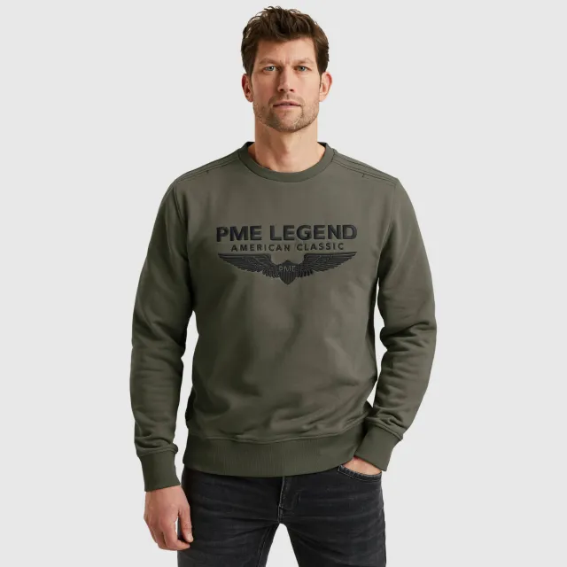 PME Legend sweater donkergroen Beluga