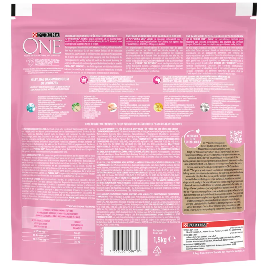 Purina ONE Junior droog kattenvoer met kip, foto 4