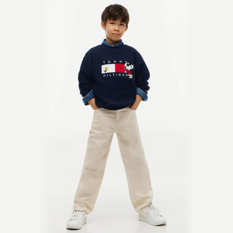 Tommy Hilfiger x Peanuts Snoopy sweater donkerblauw, foto 5