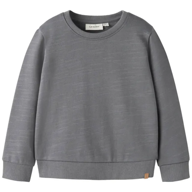 Lil' Atelier MINI loose fit sweater - antraciet
