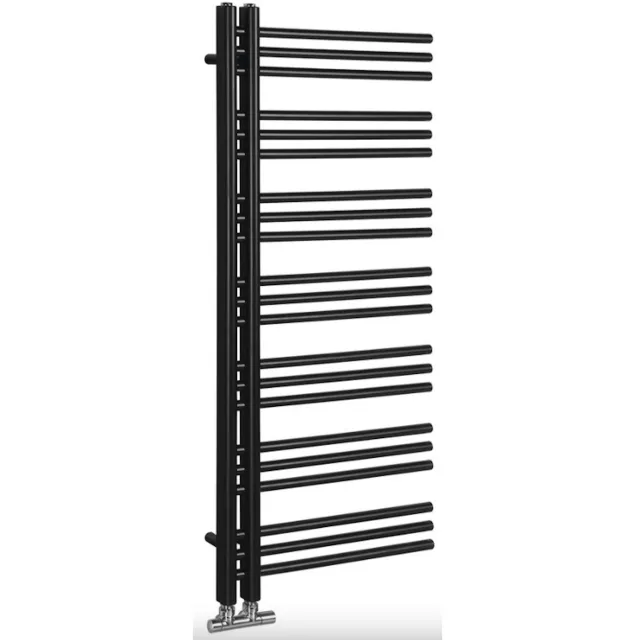 Sapho Handdoekradiator Sapho Dorlion Recht 50x120 cm Mat Zwart