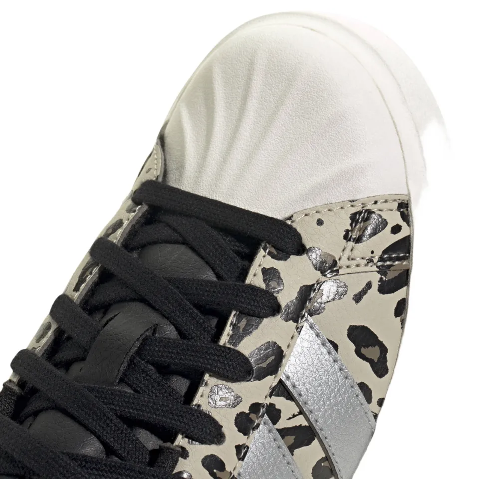 Adidas Sportswear Streettalk Bold imitatieleren sneakers met panterprint - beige/zwart, foto 6