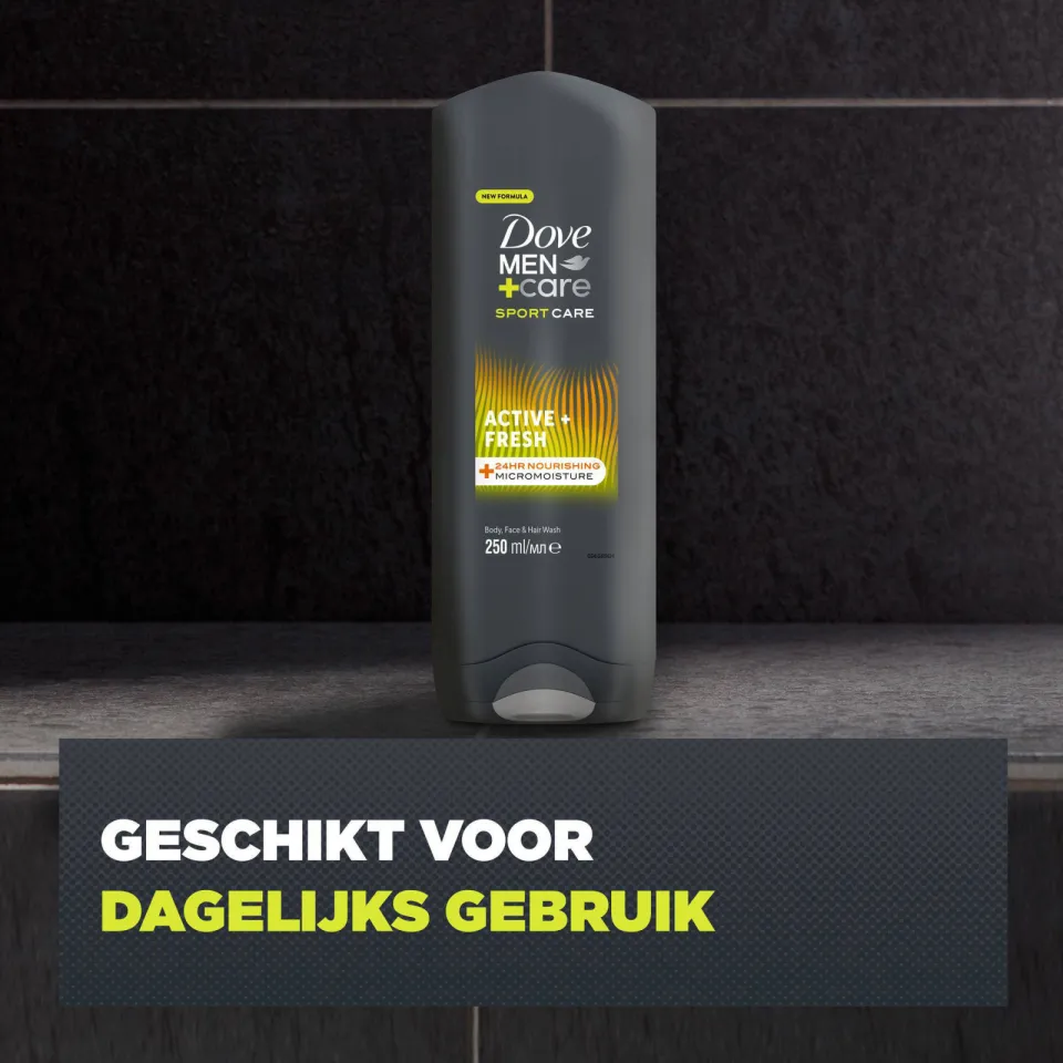 Dove Men+Care Sport Care Active+Fresh 3-in-1 douchegel, foto 5