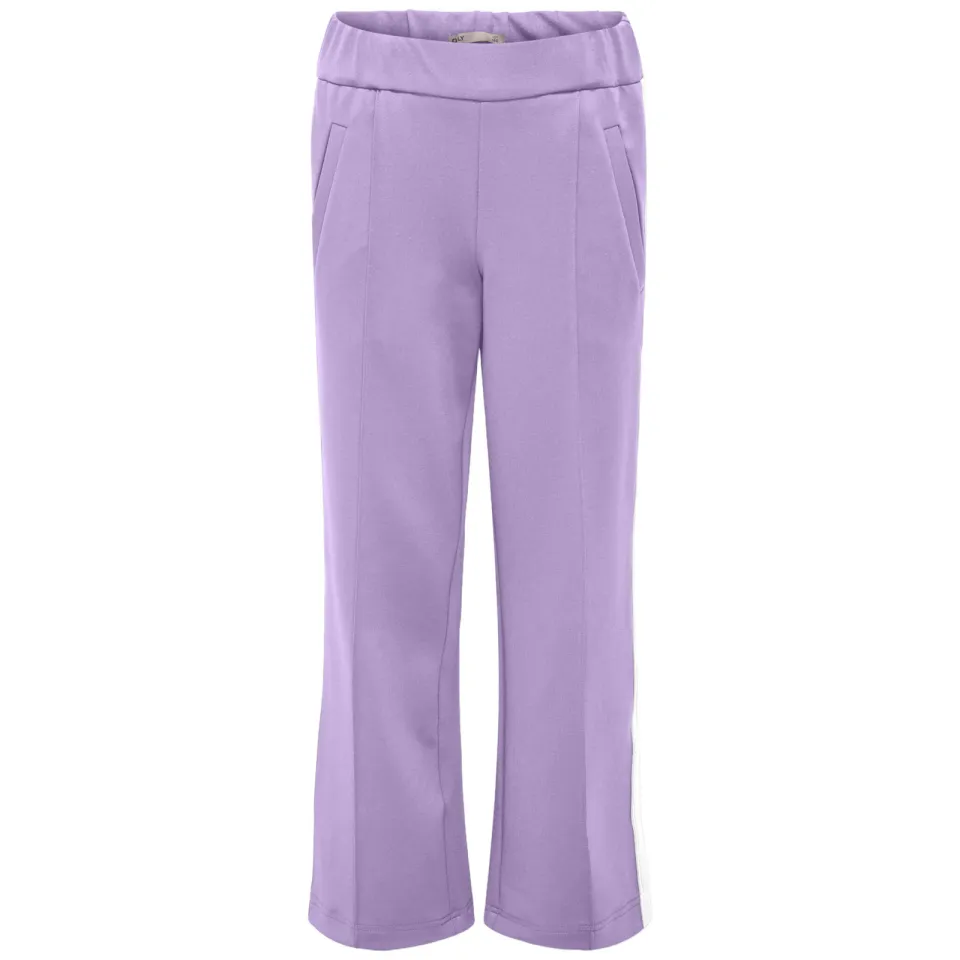 Only wide leg casual broek lila, foto 2