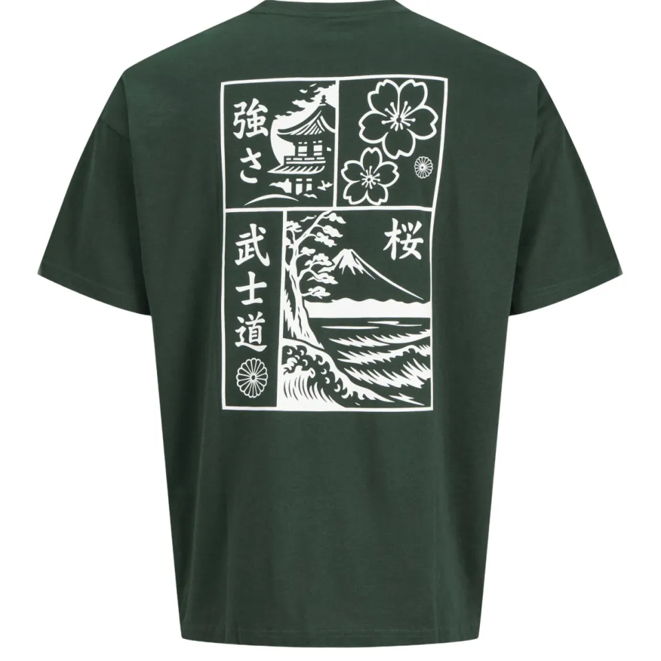 Jack & Jones Junior rechtvallend T-shirt groen, foto 4