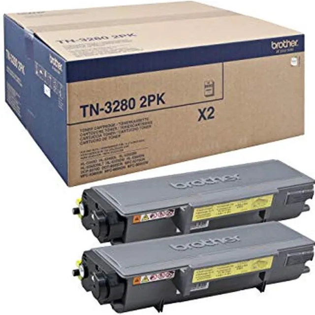 Brother Toner TN-3280TWIN, Zwart