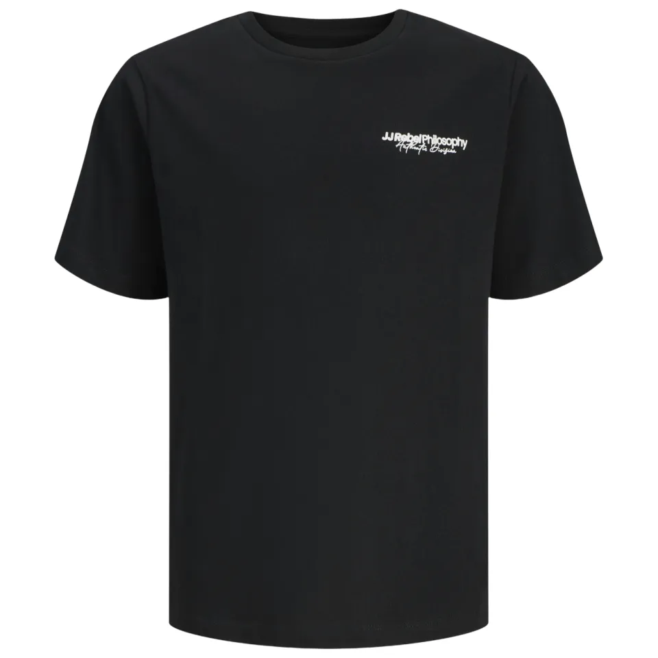JJ Rebel JUNIOR T-shirt zwart met tekst, foto 2