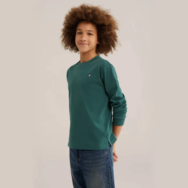 WE Fashion longsleeve - petrol