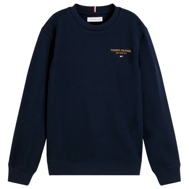 Tommy Hilfiger sweater met logo - donkerblauw