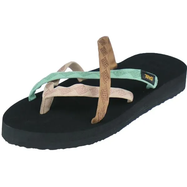 Teva Olowahu teenslipper groen Bruin