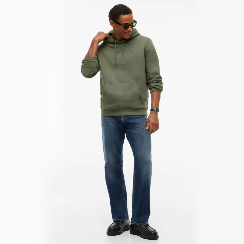Tommy Jeans hoodie met logo - rocky mountain olijf, foto 3