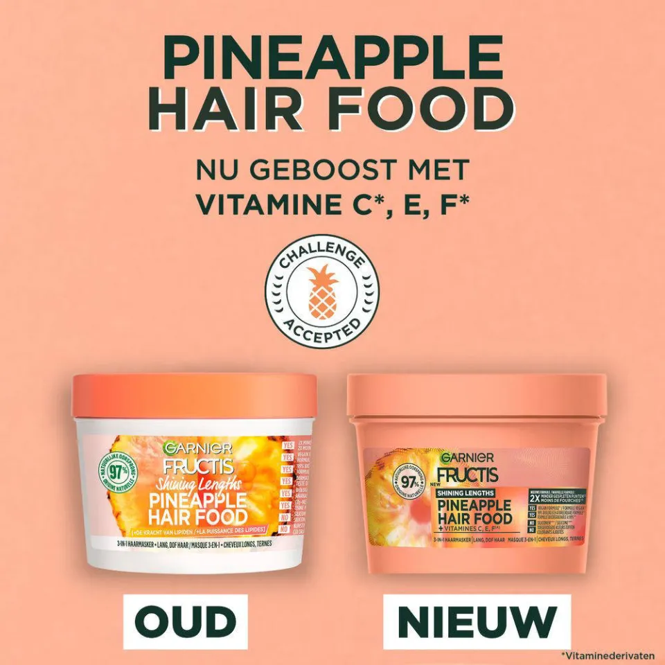 Garnier Fructis Hair Food Pineapple 3-in-1 haarmasker, foto 6