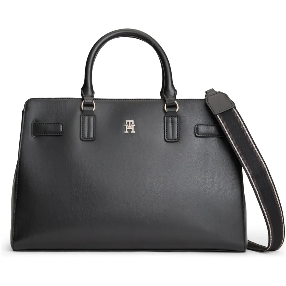 Tommy Hilfiger Th Joy satchel handtas zwart