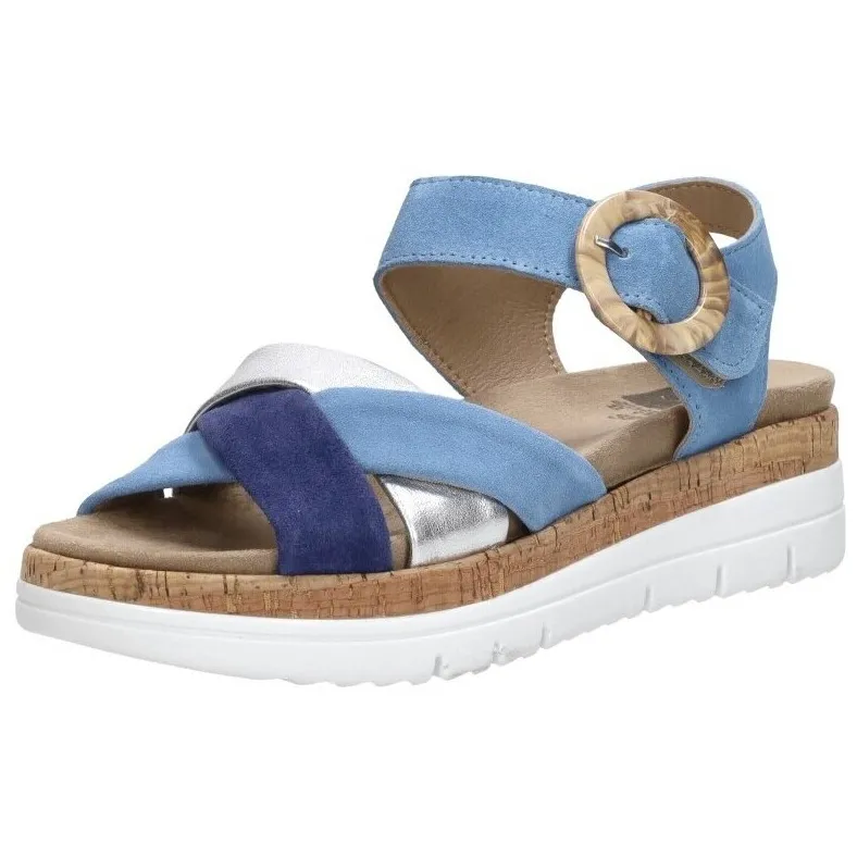 Sub55 Comfort Collection Sami 02 sandalen blauw, foto 3