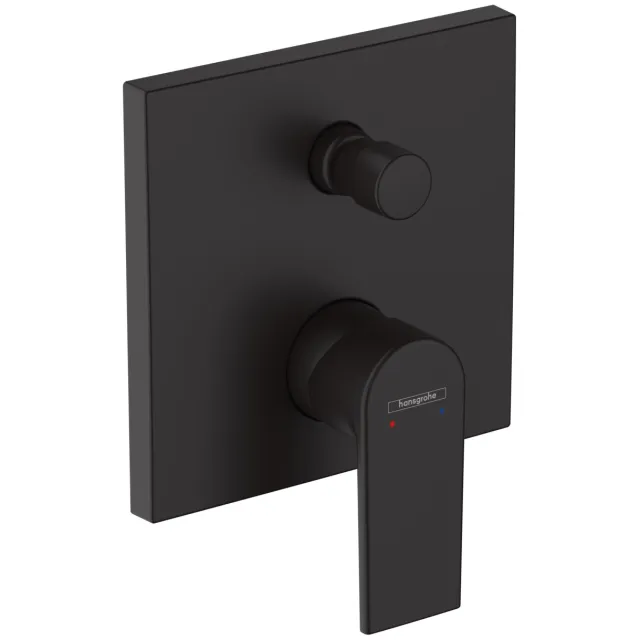 Hansgrohe Badmengkraan Inbouw HansGrohe Vernis Shape Eengreeps Met Geintegreerde Zekerheidscombinatie EN1717 Mat Zwart
