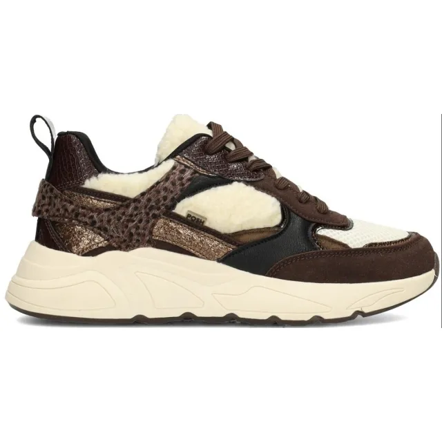 POSH by Poelman Lage Sneakers Poelman CARO Dames Sneakers rood