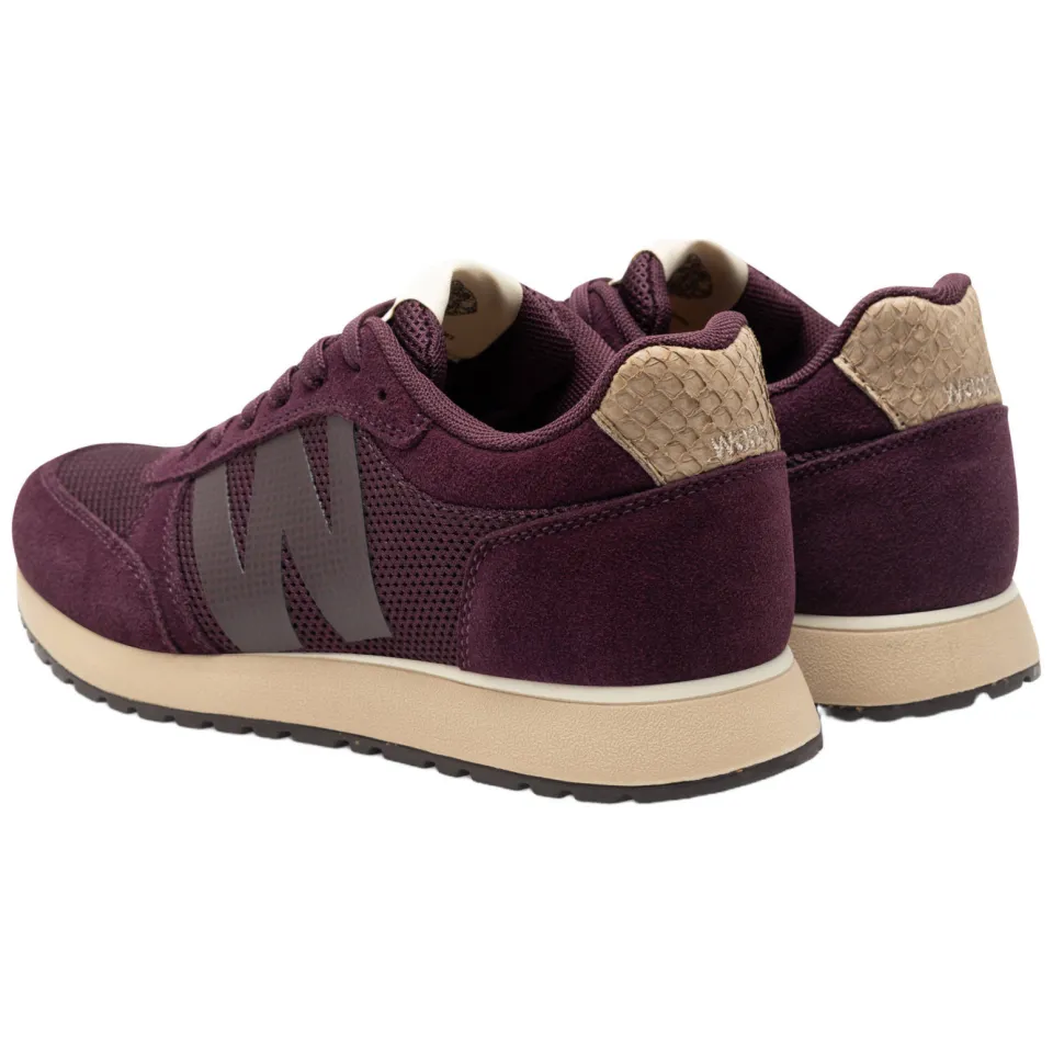 Woden Ydun Icon II leren sneakers - aubergine, foto 5