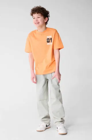 Shoeby T-shirt oranje met backprint, foto 3