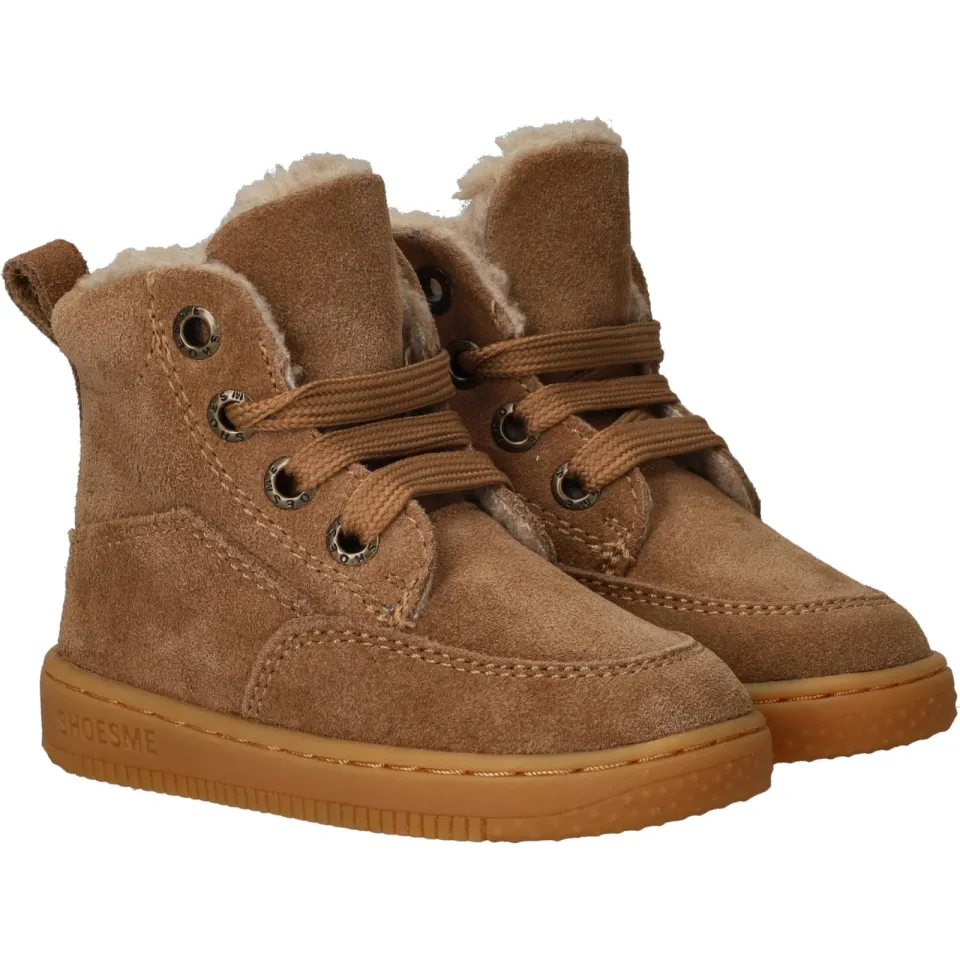 Shoesme suède veterboots cognac, foto 5