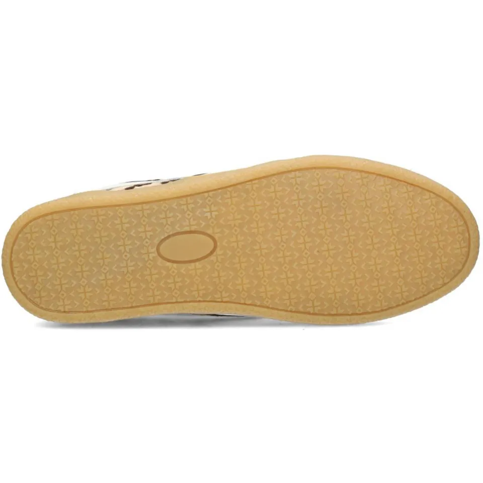 Haboob leren sneakers met panterprint beige/bruin, foto 6