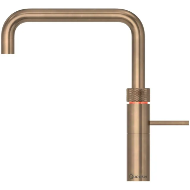 Quooker Fusion Square Messing Patina Kraan Goud