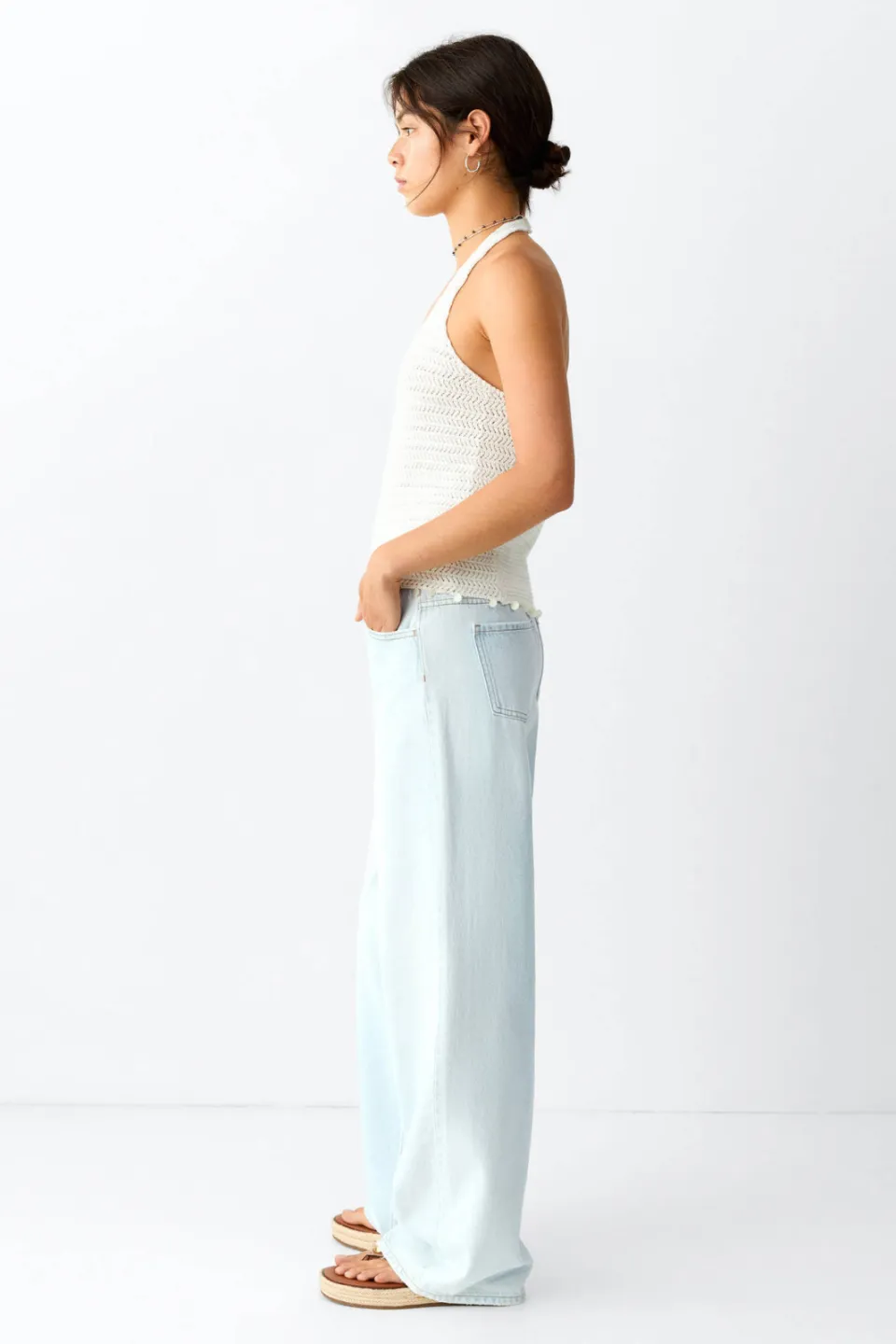 Mango TEEN baggy jeans - lichtblauw, foto 4