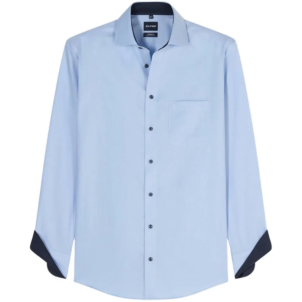 Olymp zakelijk overhemd Luxor blauw