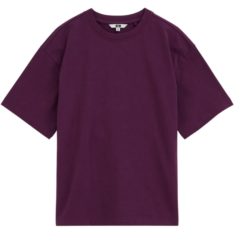 WE Fashion t-shirt met backprint aubergine, foto 2