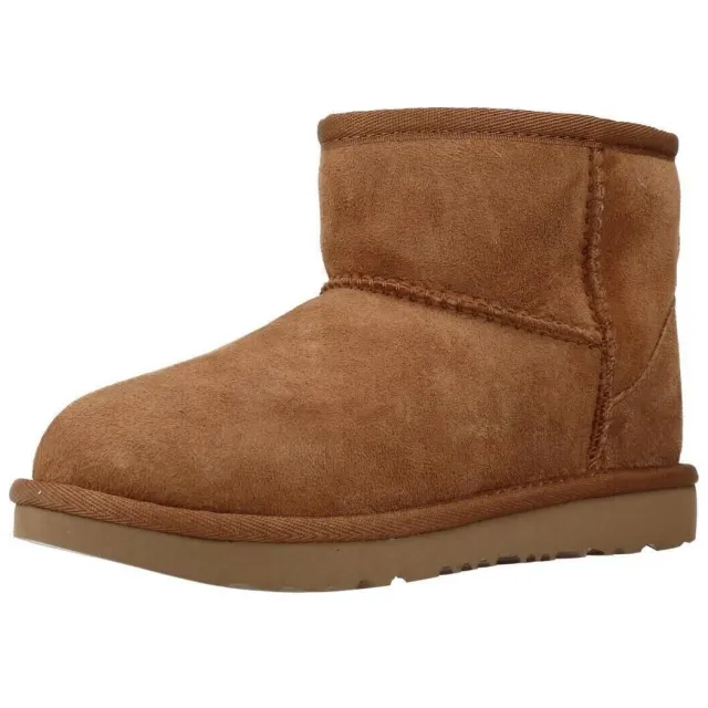 Ugg Classic Mini II-laars voor kinderen in Chestnut, Dubbelzijdig, foto 2