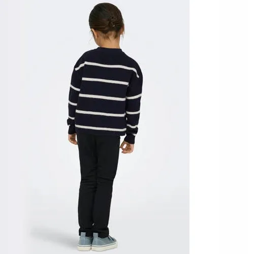 KIDS ONLY MINI gebreide gestreepte trui - donkerblauw, foto 3