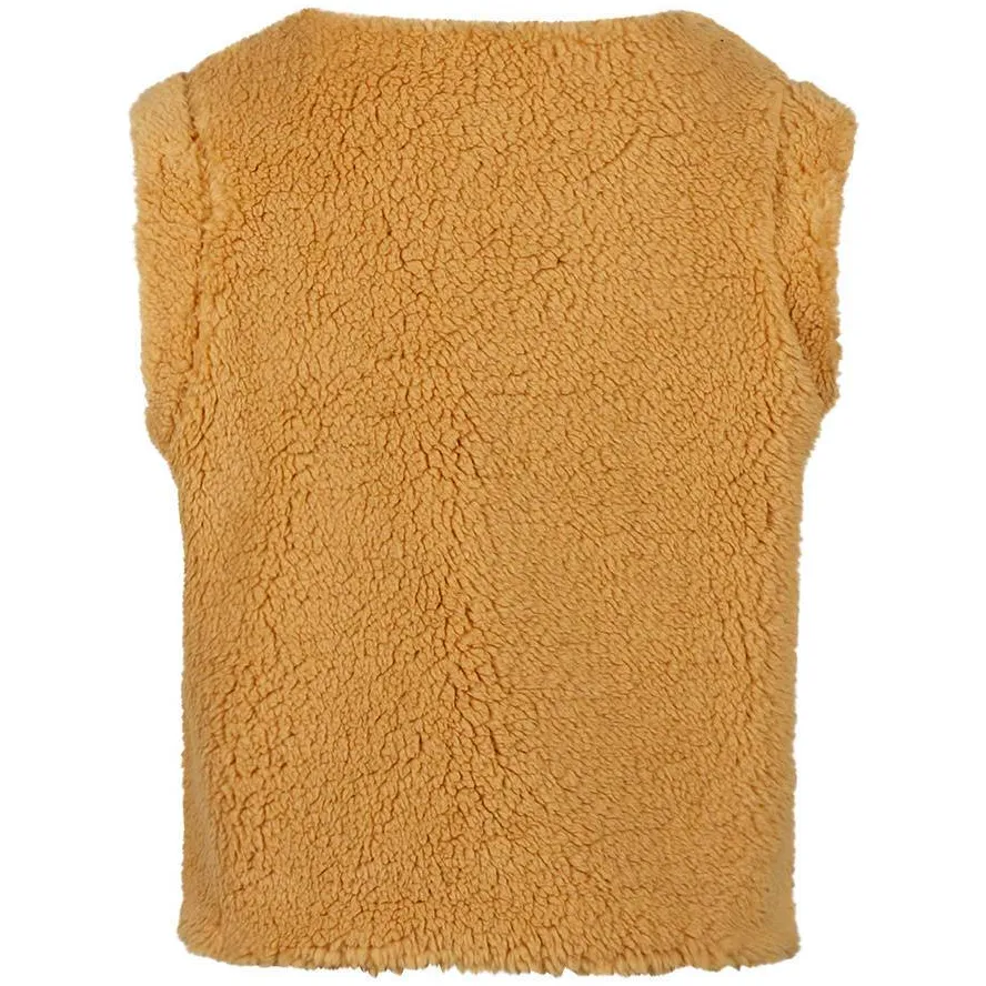 Koko Noko rechtvallend teddy gilet - bruin, foto 3