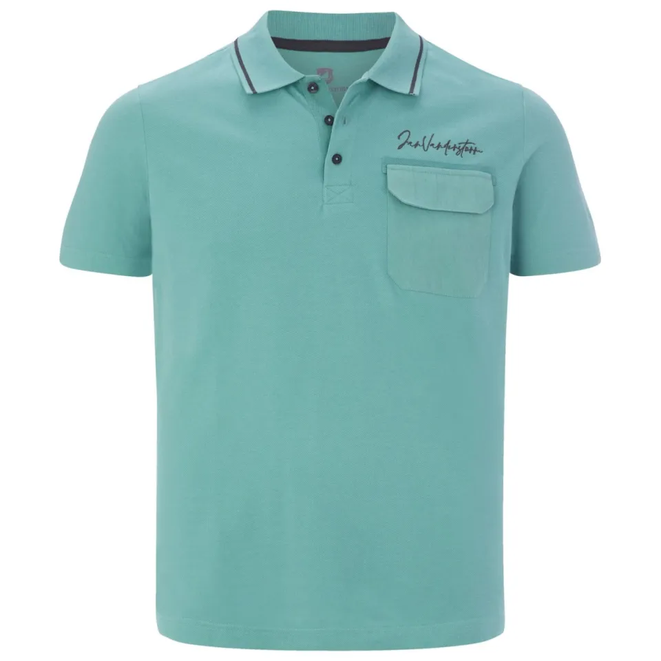 Jan Vanderstorm +FIT Collectie polo Plus Size STILTOR turquoise, foto 2