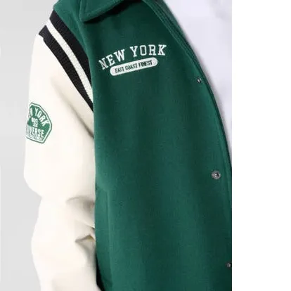 Shoeby baseball jack met tekst groen, foto 8
