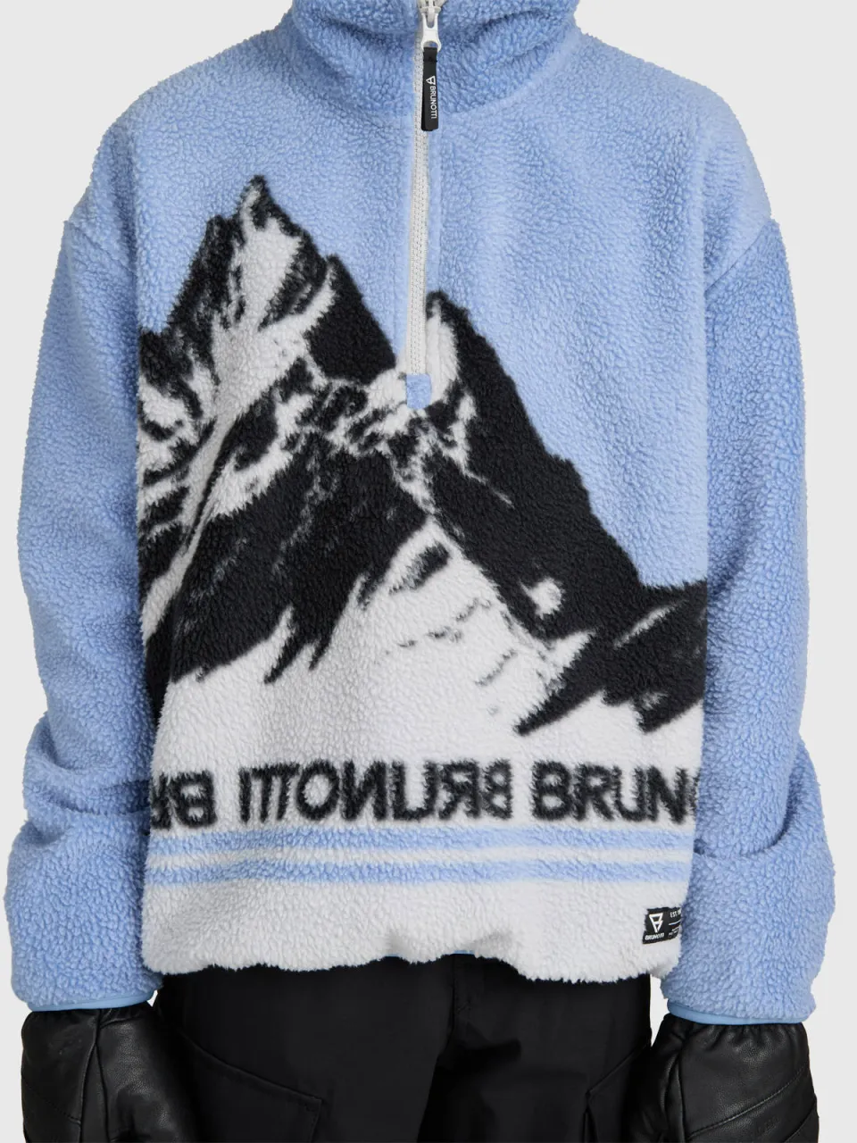 Brunotti Reggios wintersportsweater met opstaande kraag - blauw, foto 6