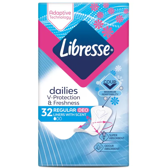 Libresse Dailies Regular Deo Fresh inlegkruisjes, foto 2