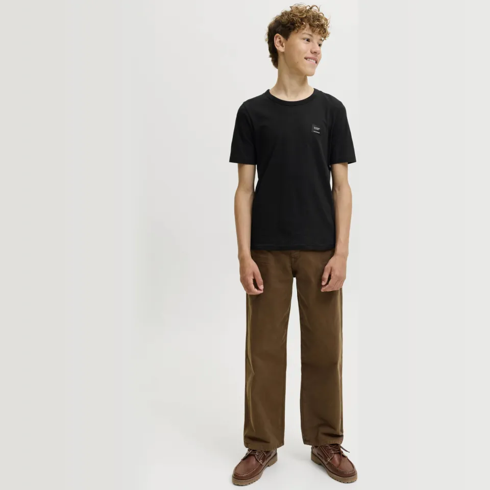 Jack & Jones T-shirt zwart effen, foto 3