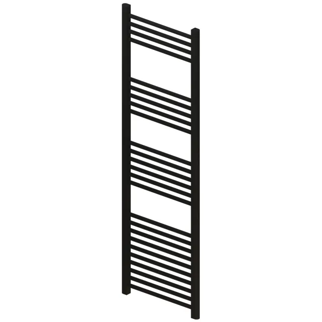 Boss & Wessing Radiator BWS Wingrave 160x50 cm Mat Zwart Zij-Onderaansluiting (794 Watt)