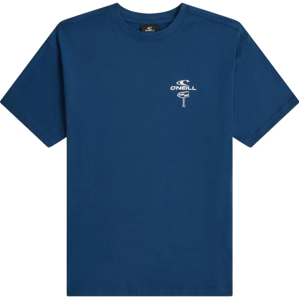 O'Neill loose print t-shirt blauw, foto 3