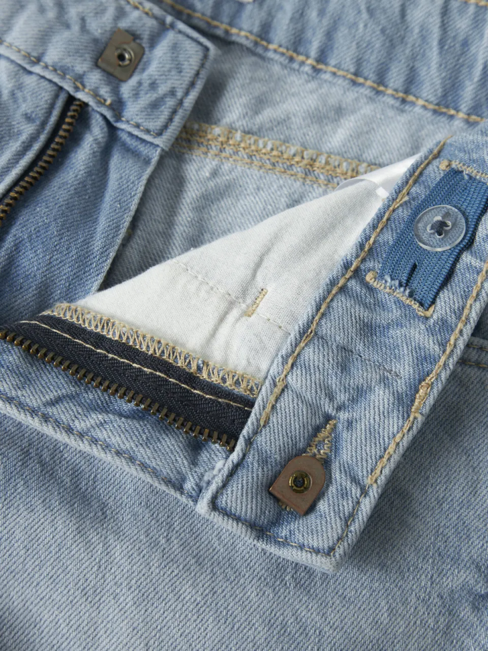 NAME IT mom jeansshort lichtblauw light blue denim, foto 7