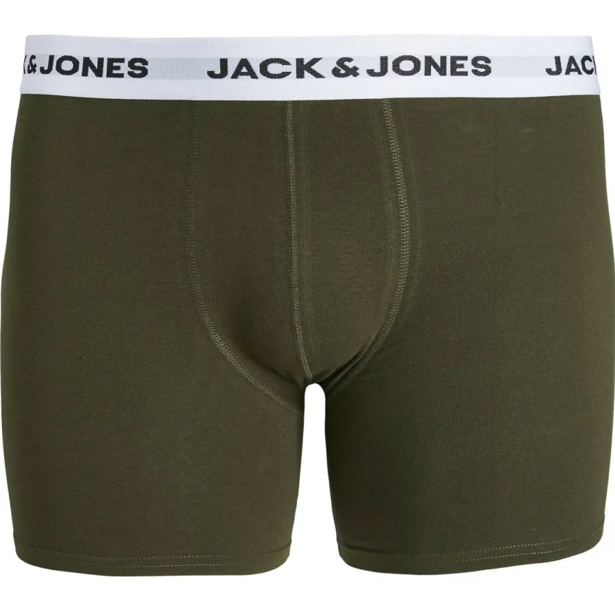 Jack & Jones boxershorts olijfgroen grijs zwart 5-pack, foto 4