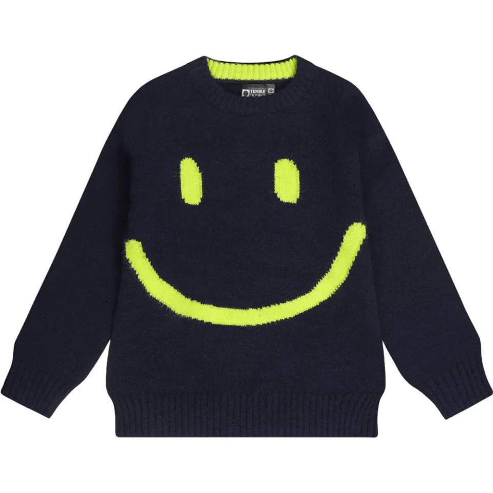 Tumble 'n Dry sweat gebreide trui met print - donkerblauw, foto 2